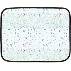 Spot Polka Dots Blue Pink Sexy Double Sided Fleece Blanket (mini) 