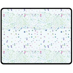 Spot Polka Dots Blue Pink Sexy Fleece Blanket (medium)  by Mariart