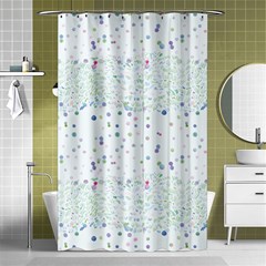 Spot Polka Dots Blue Pink Sexy Shower Curtain 48  X 72  (small) 