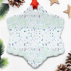 Spot Polka Dots Blue Pink Sexy Ornament (snowflake)