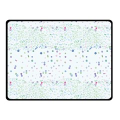 Spot Polka Dots Blue Pink Sexy Double Sided Fleece Blanket (small) 