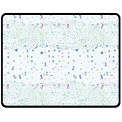 Spot Polka Dots Blue Pink Sexy Double Sided Fleece Blanket (medium) 