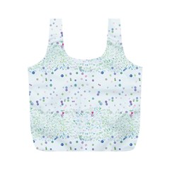 Spot Polka Dots Blue Pink Sexy Full Print Recycle Bags (m) 