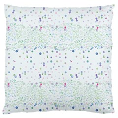 Spot Polka Dots Blue Pink Sexy Large Flano Cushion Case (one Side)