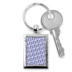 Pattern Kitty Headphones  Key Chains (rectangle)  by iCreate