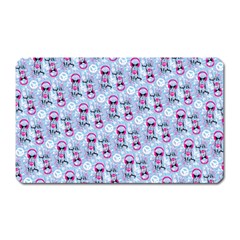 Pattern Kitty Headphones  Magnet (rectangular) by iCreate