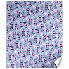 Pattern Kitty Headphones  Canvas 8  X 10 