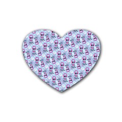 Pattern Kitty Headphones  Heart Coaster (4 Pack)  by iCreate