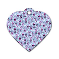 Pattern Kitty Headphones  Dog Tag Heart (one Side) by iCreate