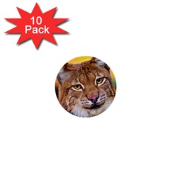 Tiger Beetle Lion Tiger Animals 1  Mini Buttons (10 Pack)  by Mariart