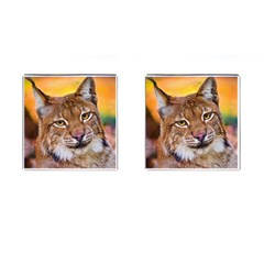 Tiger Beetle Lion Tiger Animals Cufflinks (square)