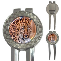 Tiger Beetle Lion Tiger Animals Leopard 3-in-1 Golf Divots by Mariart