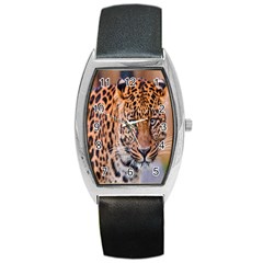 Tiger Beetle Lion Tiger Animals Leopard Barrel Style Metal Watch by Mariart