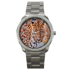 Tiger Beetle Lion Tiger Animals Leopard Sport Metal Watch by Mariart