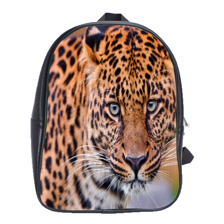 Tiger Beetle Lion Tiger Animals Leopard School Bag (XL)