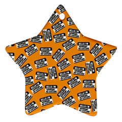 Pattern Halloween Wearing Costume Icreate Ornament (star) by iCreate