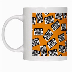 Pattern Halloween Wearing Costume Icreate White Mugs by iCreate