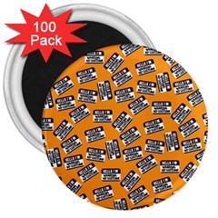 Pattern Halloween Wearing Costume Icreate 3  Magnets (100 Pack) by iCreate