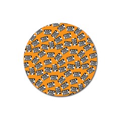 Pattern Halloween Wearing Costume Icreate Magnet 3  (round) by iCreate