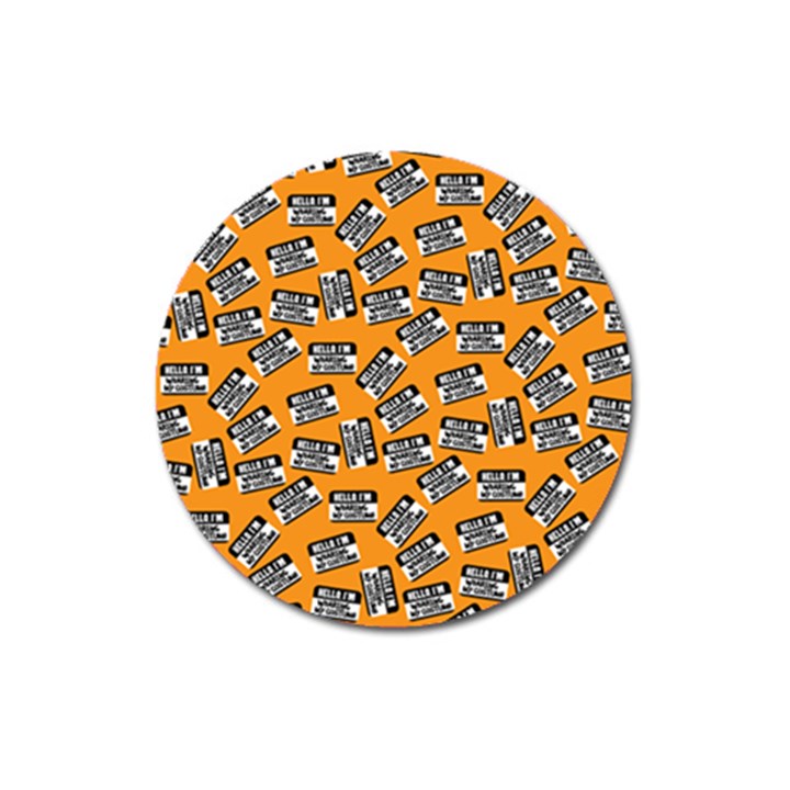 Pattern Halloween Wearing Costume iCreate Magnet 3  (Round)