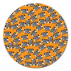 Pattern Halloween Wearing Costume Icreate Magnet 5  (round) by iCreate