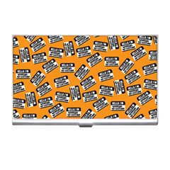 Pattern Halloween Wearing Costume Icreate Business Card Holders by iCreate