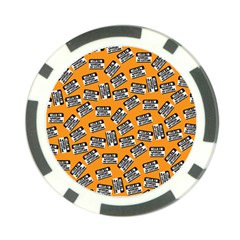 Pattern Halloween Wearing Costume Icreate Poker Chip Card Guard