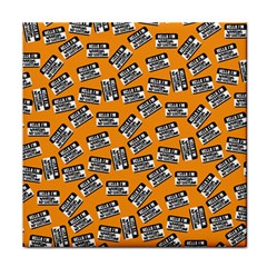 Pattern Halloween Wearing Costume Icreate Face Towel by iCreate