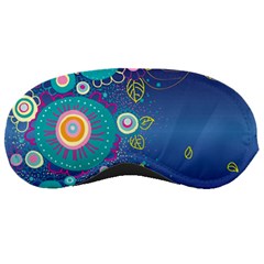 Flower Blue Floral Sunflower Star Polka Dots Sexy Sleeping Masks by Mariart