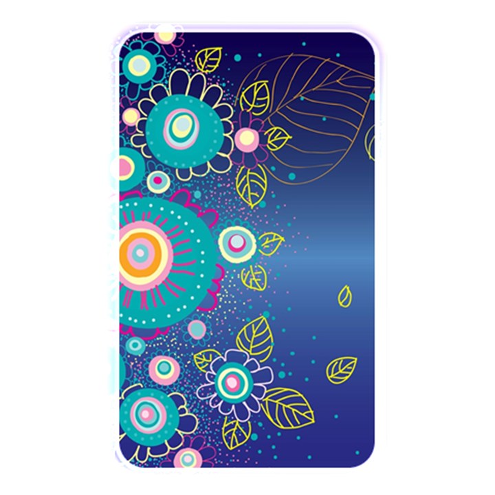 Flower Blue Floral Sunflower Star Polka Dots Sexy Memory Card Reader