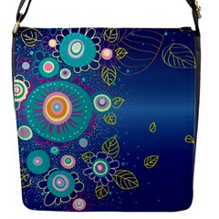 Flower Blue Floral Sunflower Star Polka Dots Sexy Flap Messenger Bag (s)