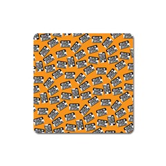 Pattern Halloween  Square Magnet by iCreate