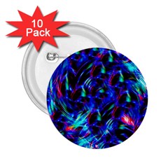 Dark Neon Stuff Blue Red Black Rainbow Light 2 25  Buttons (10 Pack)  by Mariart