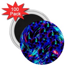 Dark Neon Stuff Blue Red Black Rainbow Light 2 25  Magnets (100 Pack)  by Mariart