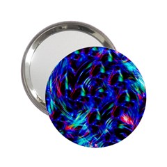 Dark Neon Stuff Blue Red Black Rainbow Light 2 25  Handbag Mirrors by Mariart