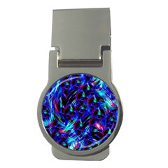 Dark Neon Stuff Blue Red Black Rainbow Light Money Clips (round) 