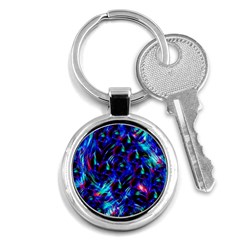 Dark Neon Stuff Blue Red Black Rainbow Light Key Chains (round)  by Mariart