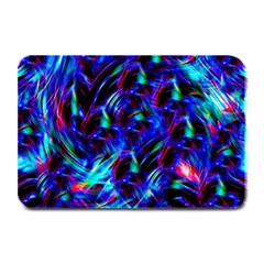 Dark Neon Stuff Blue Red Black Rainbow Light Plate Mats by Mariart