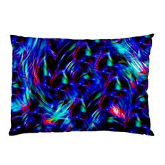 Dark Neon Stuff Blue Red Black Rainbow Light Pillow Case by Mariart