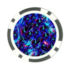 Dark Neon Stuff Blue Red Black Rainbow Light Poker Chip Card Guard (10 Pack) by Mariart