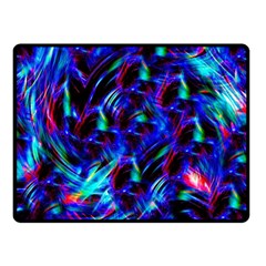 Dark Neon Stuff Blue Red Black Rainbow Light Fleece Blanket (small)