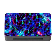 Dark Neon Stuff Blue Red Black Rainbow Light Memory Card Reader With Cf by Mariart