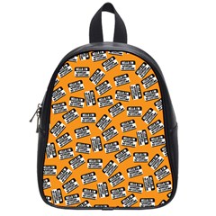 Pattern Halloween  School Bag (small) by iCreate