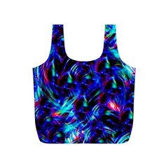 Dark Neon Stuff Blue Red Black Rainbow Light Full Print Recycle Bags (s)  by Mariart