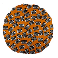 Pattern Halloween  Large 18  Premium Round Cushions by iCreate