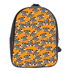 Pattern Halloween  School Bag (xl) by iCreate