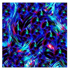 Dark Neon Stuff Blue Red Black Rainbow Light Large Satin Scarf (square) by Mariart