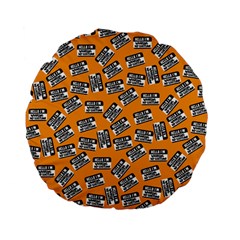 Pattern Halloween  Standard 15  Premium Flano Round Cushions by iCreate