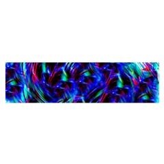 Dark Neon Stuff Blue Red Black Rainbow Light Satin Scarf (oblong) by Mariart