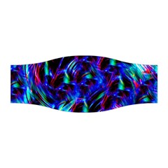 Dark Neon Stuff Blue Red Black Rainbow Light Stretchable Headband by Mariart